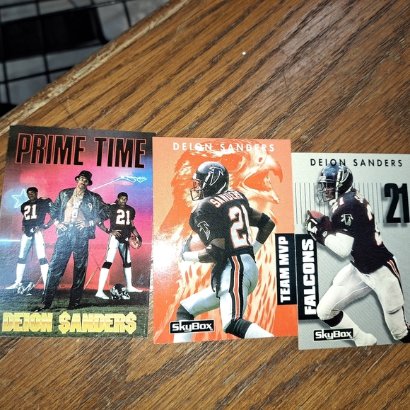 Deion Sanders mug+ cards (falcons bundle) - Picture 11 of 14
